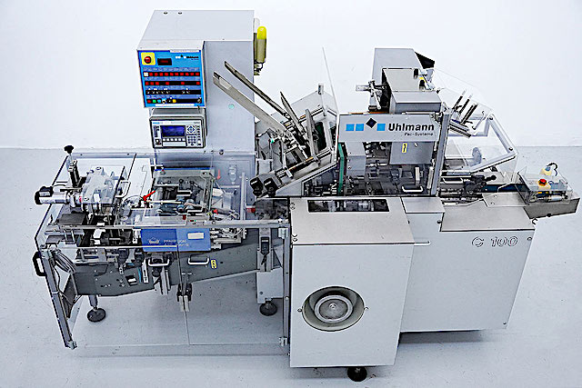 ESTUCHADORA AUTOMATICA MARCA UHLMANN MODELO C100 USADAS